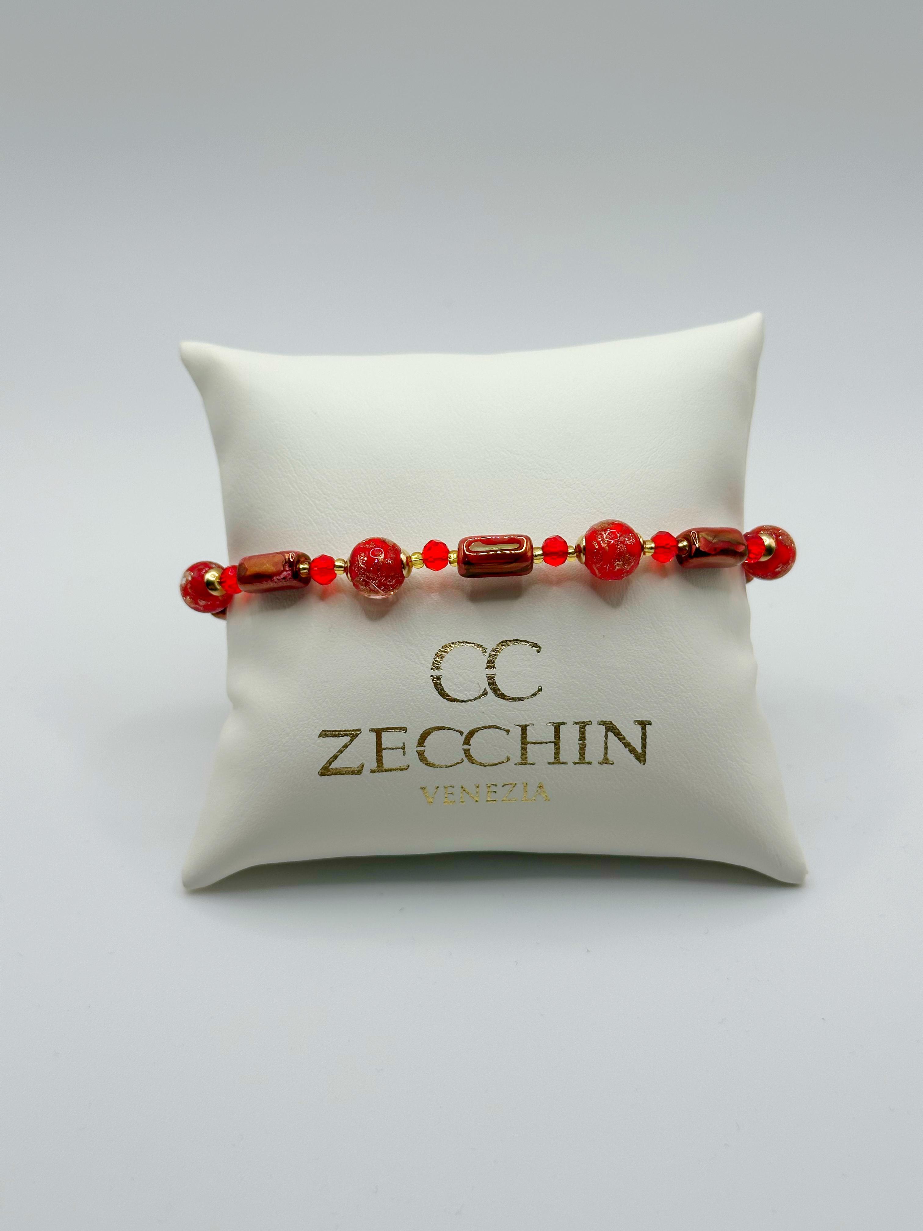 Bracciale Atene in vetro di Murano e avventurina, dettaglio